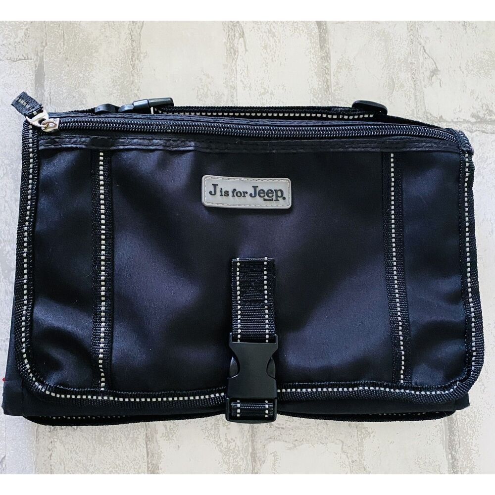 Jeep Black Portable Diaper Changing Pad Convenient Travel Gear Nursery Compact